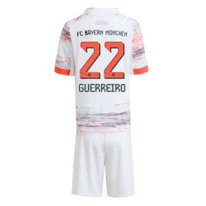 Fotbalové Dres Bayern Munich Raphael Guerreiro #22 Dětské Venkovní Oblečení 2025-26 Krátký Rukáv (+ trenýrky)